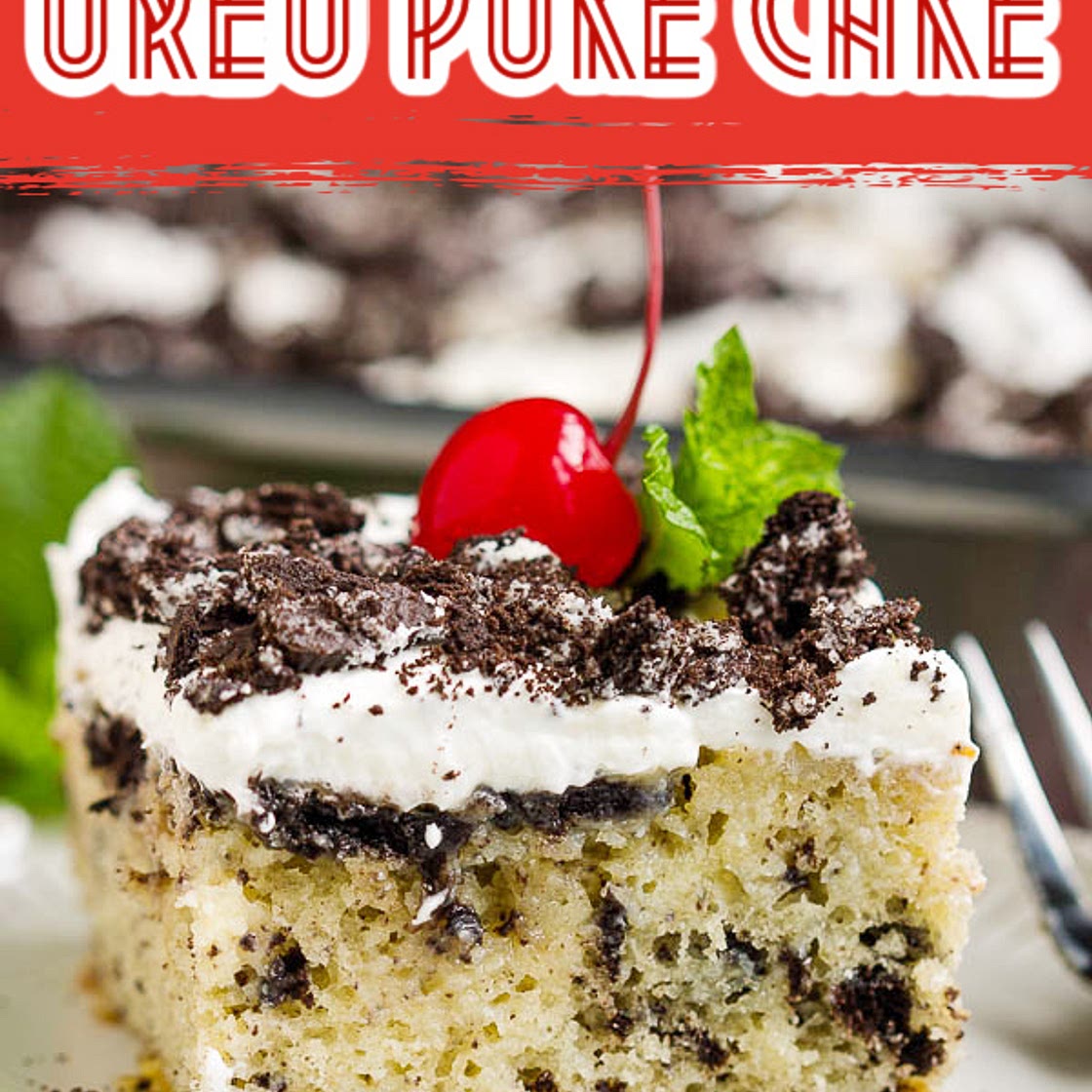 Oreo Poke Cake