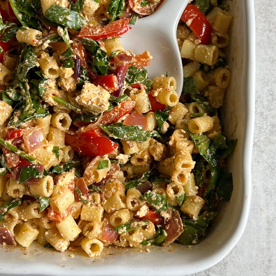 Baked Feta Pasta with Harissa