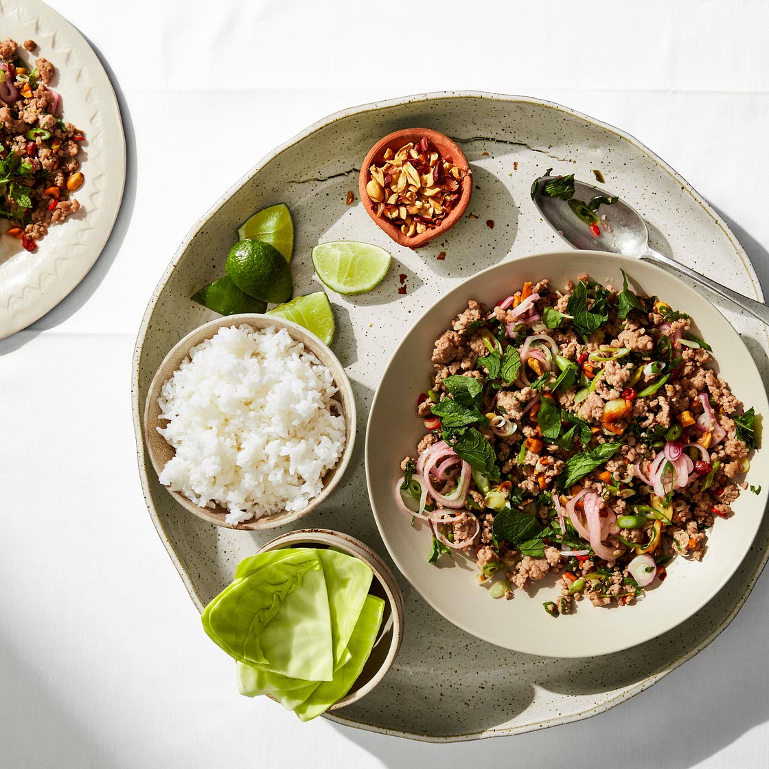 Larb with Cabbage