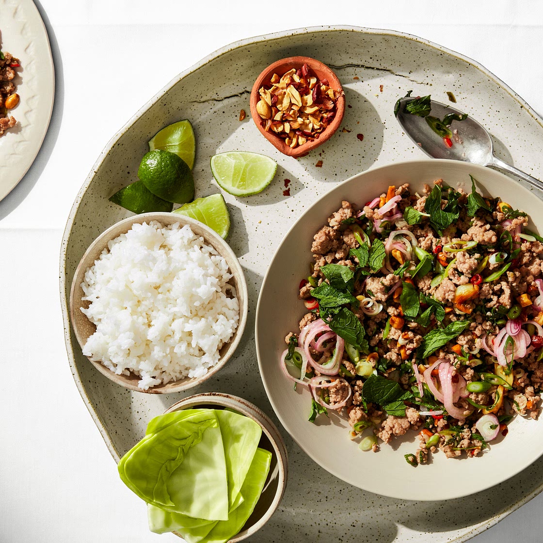 Larb with Cabbage