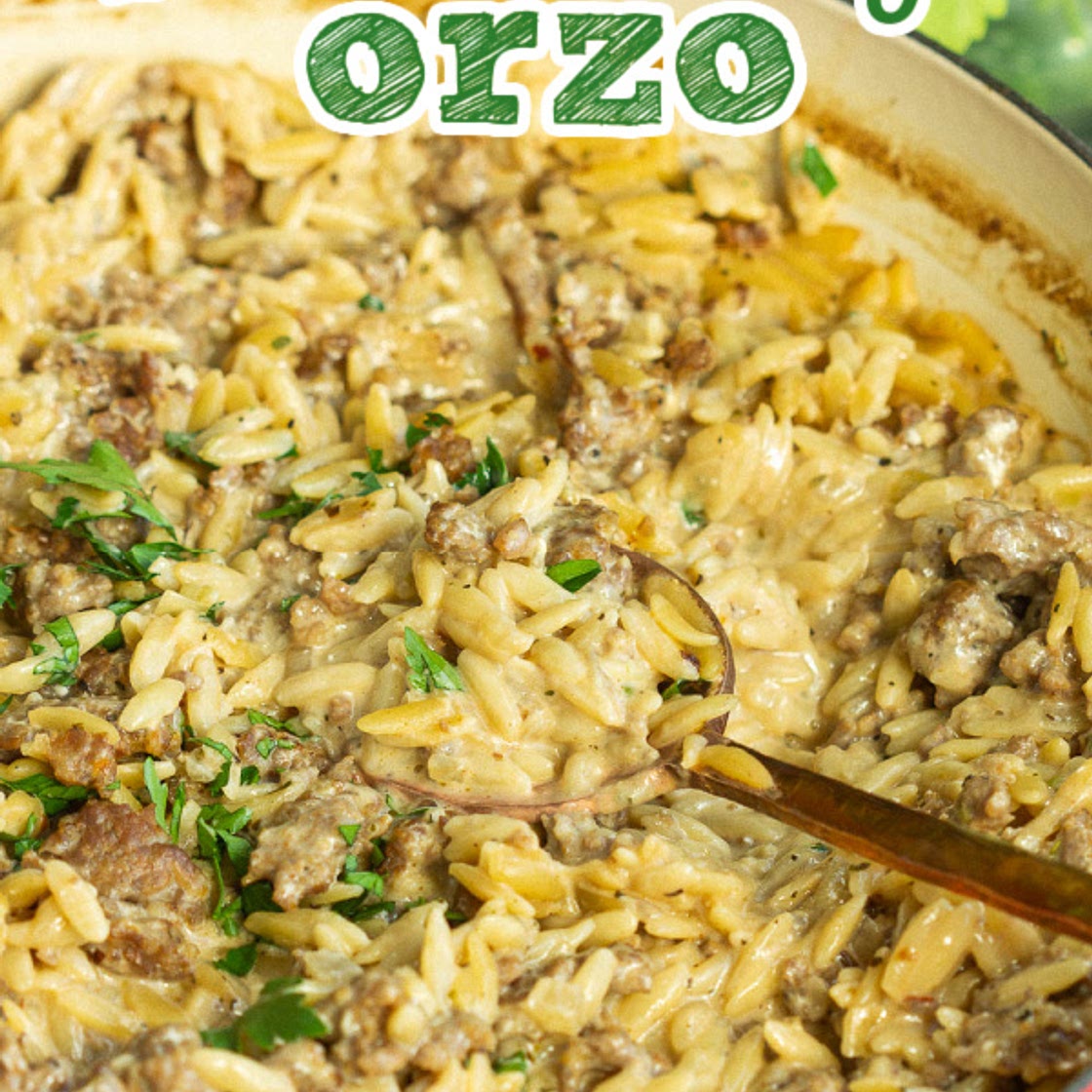 ONE POT ITALIAN SAUSAGE ORZO