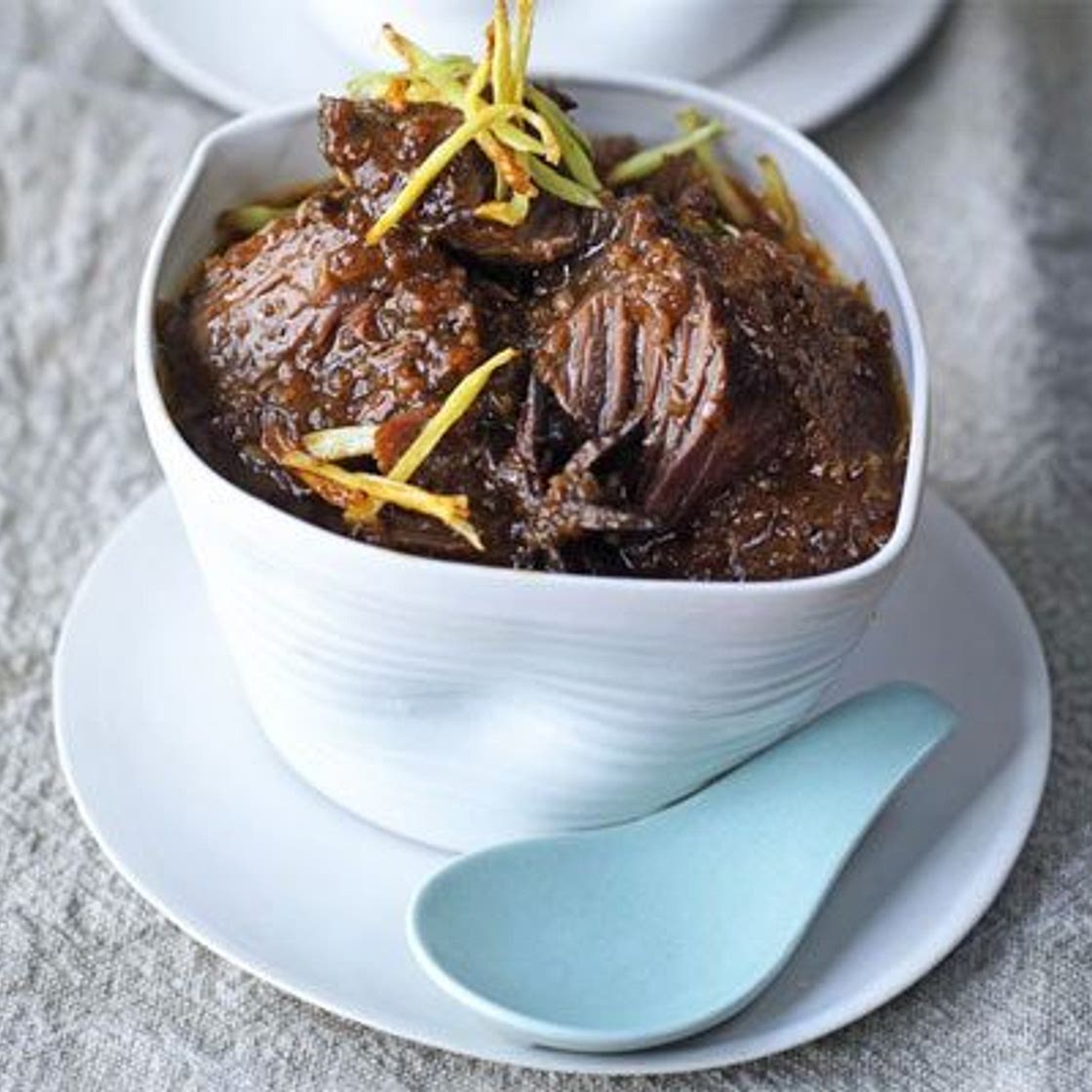 Braised beef with ginger