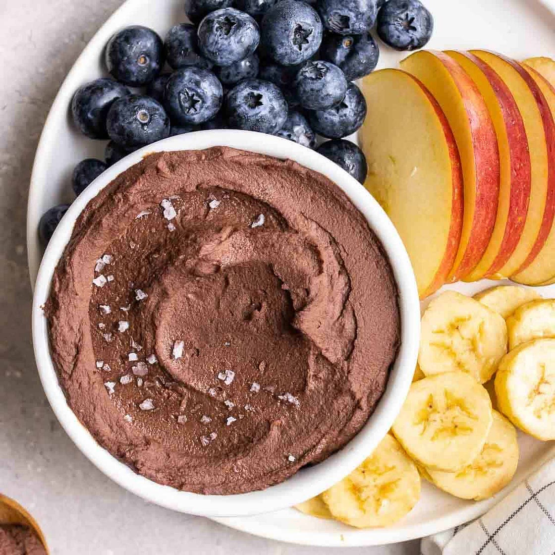 Creamy Dark Chocolate Hummus