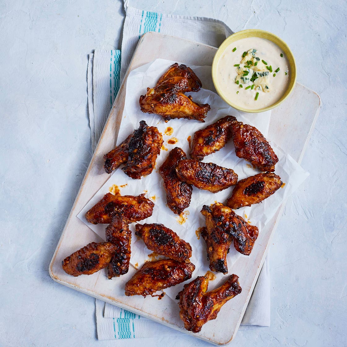 Baked buffalo chicken wings
