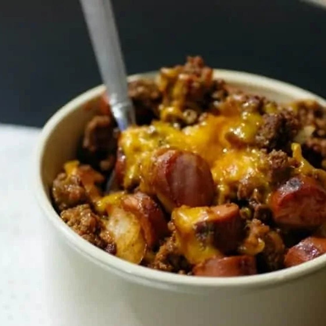 Keto Chili Cheese Dog Casserole