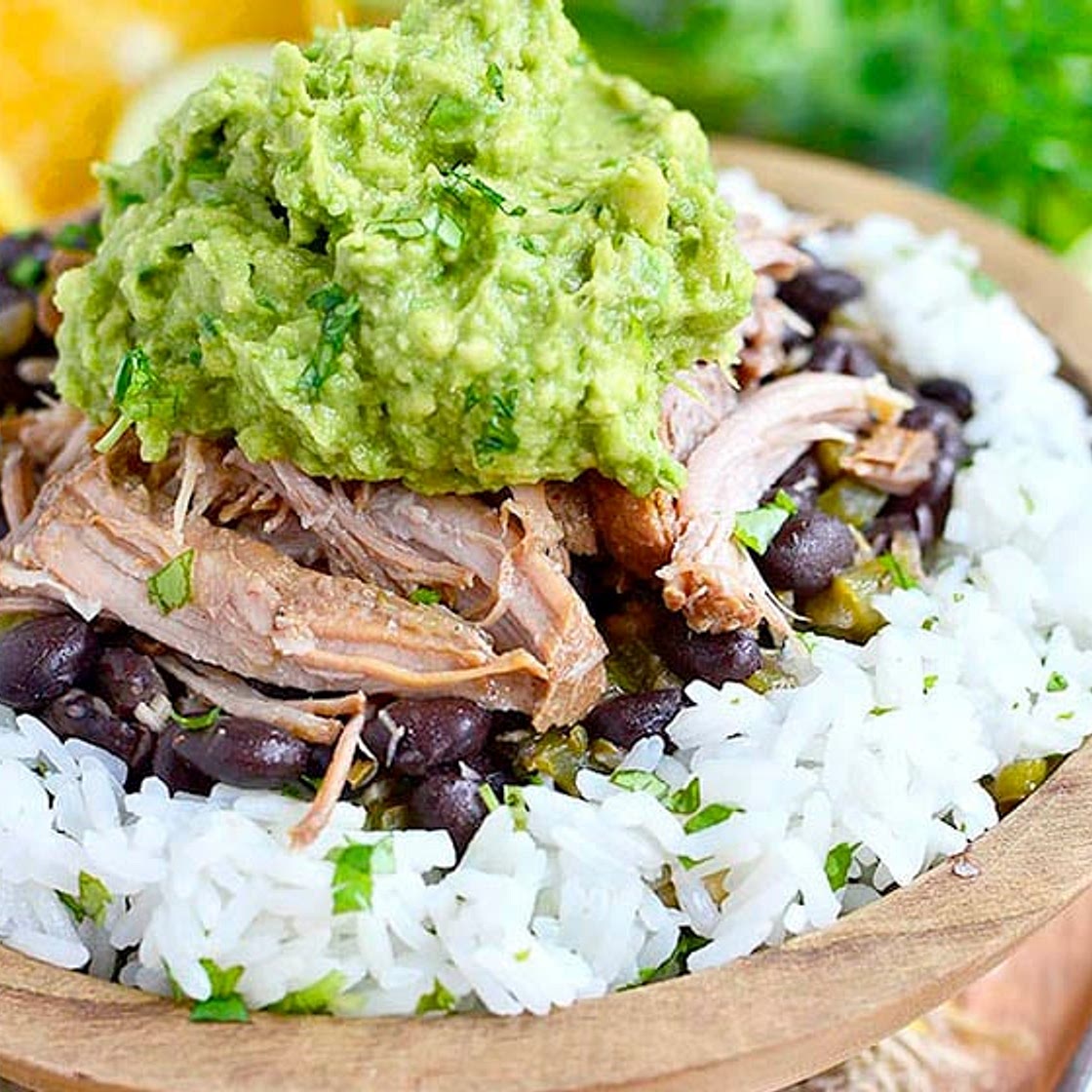 Crock Pot Mojo Pork with Cuban-Style Black Beans