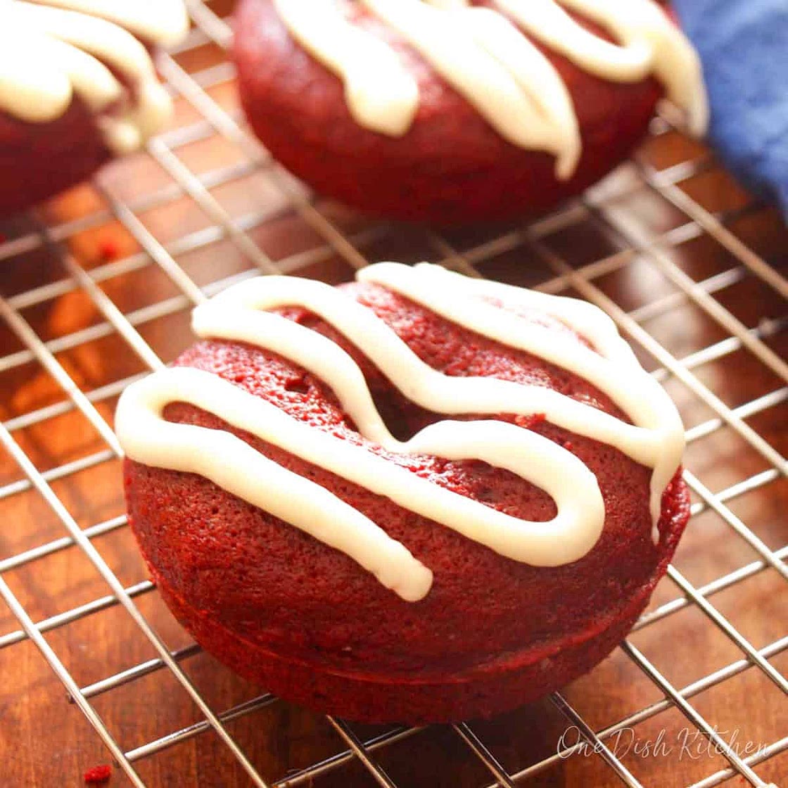 Small Batch Red Velvet Donuts