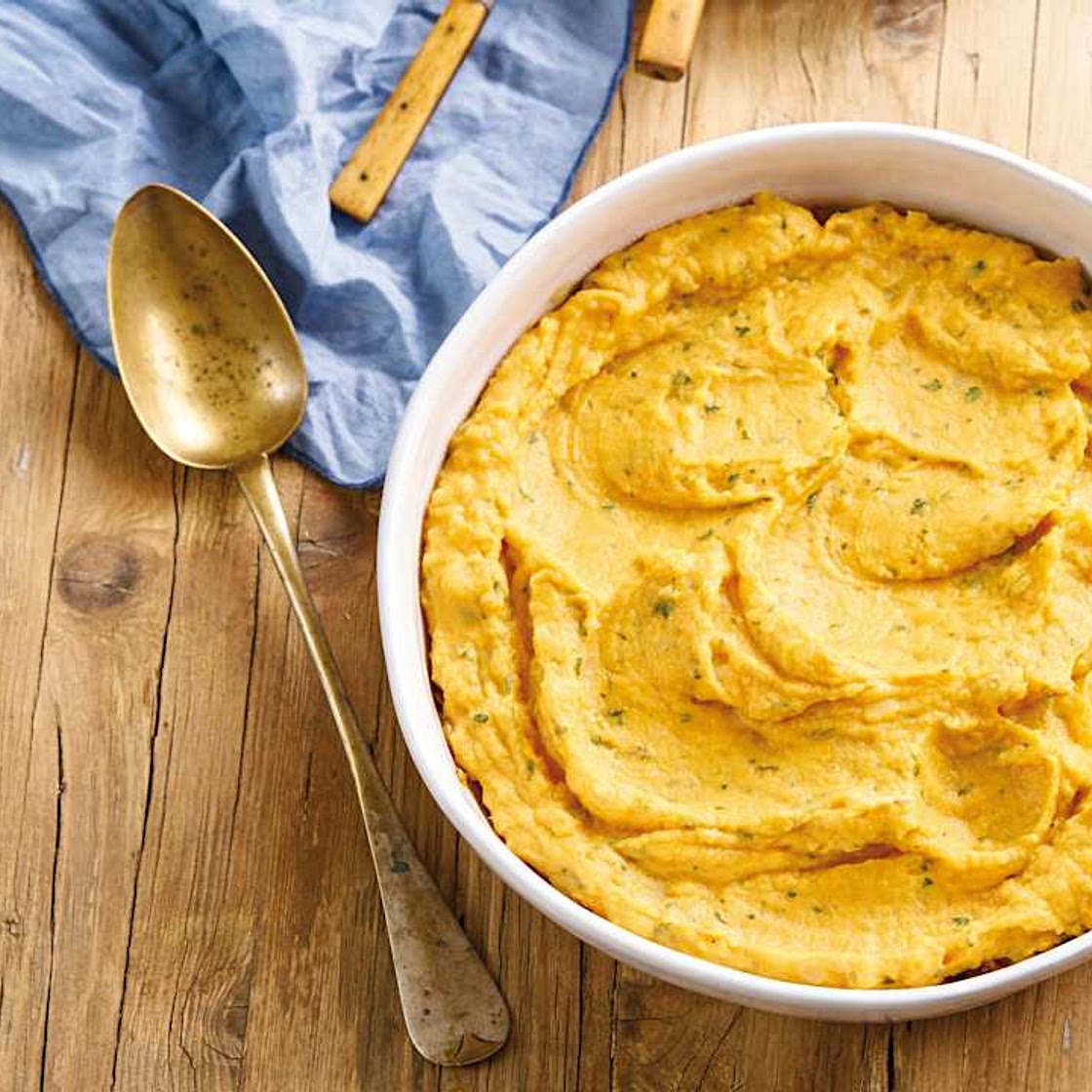 Empadão de batata-doce e lentilhas