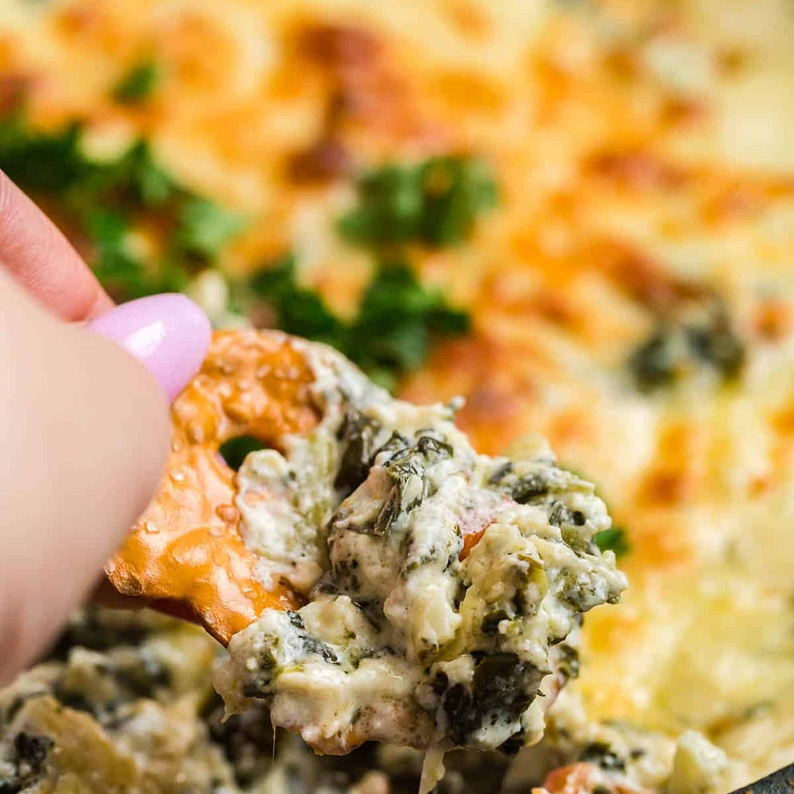 Cheesy Baked Spinach Dip
