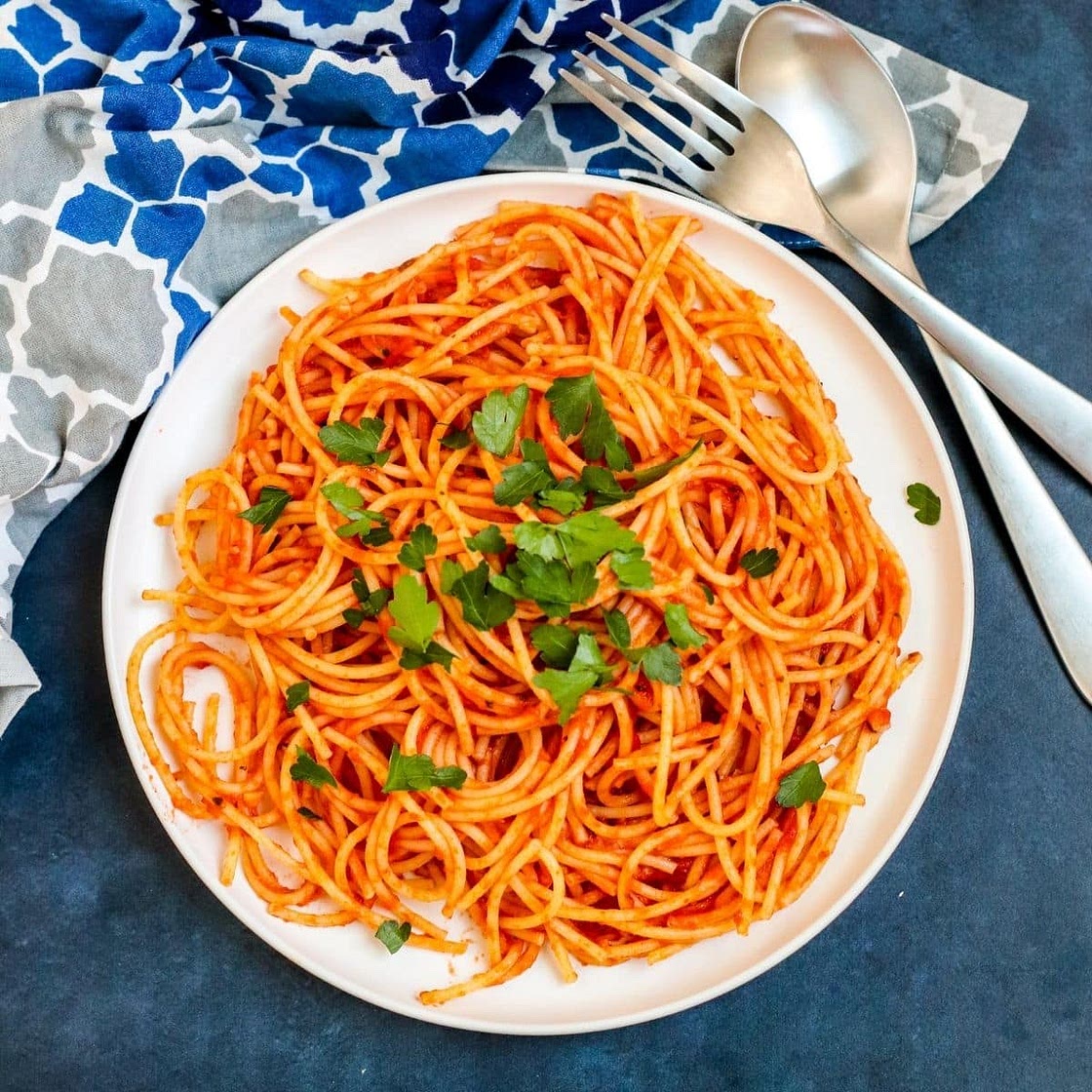 15 Minute Tomato Paste Pasta Sauce