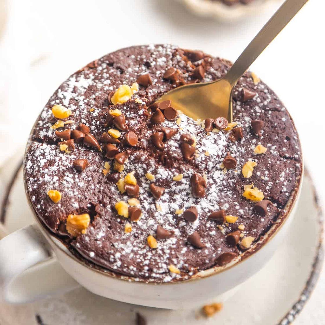 Vegan Chocolate Mug Cake For Two