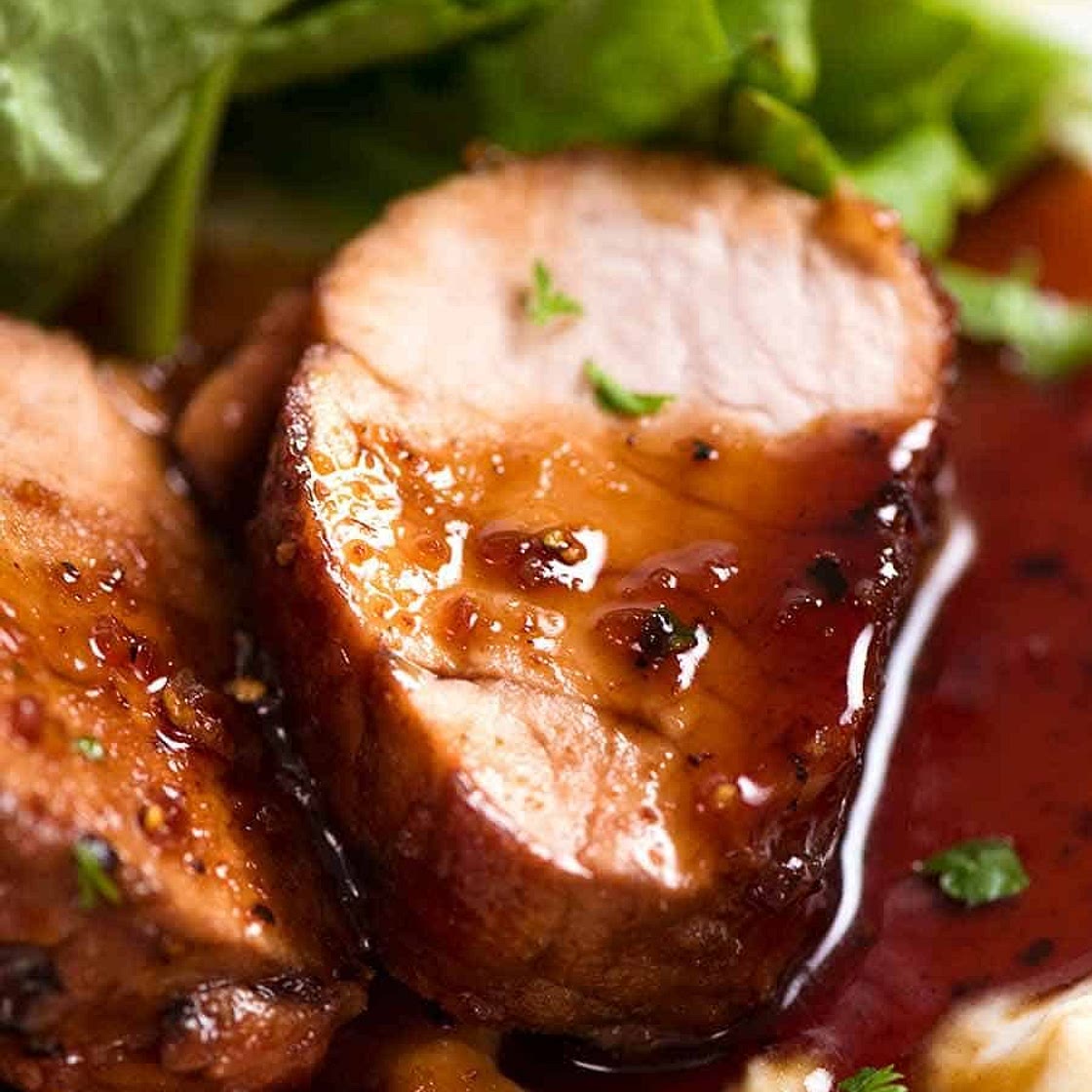 Pork Tenderloin with Honey Garlic Sauce