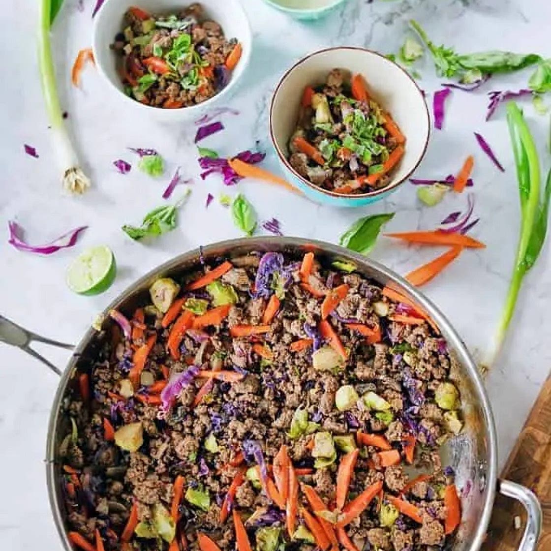 Easy Ground Beef Vegetable Skillet (Paleo, AIP, GF, DF)