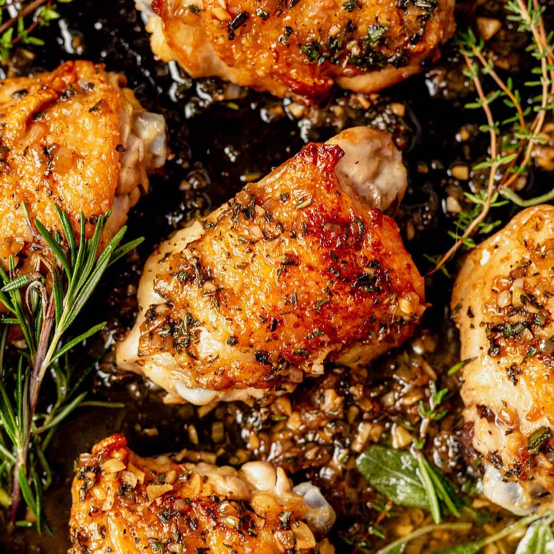 Cast Iron Skillet Chicken Thighs
