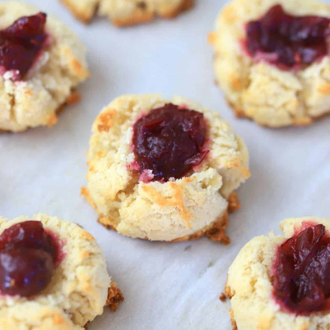Low Carb Thumbprint Cookies