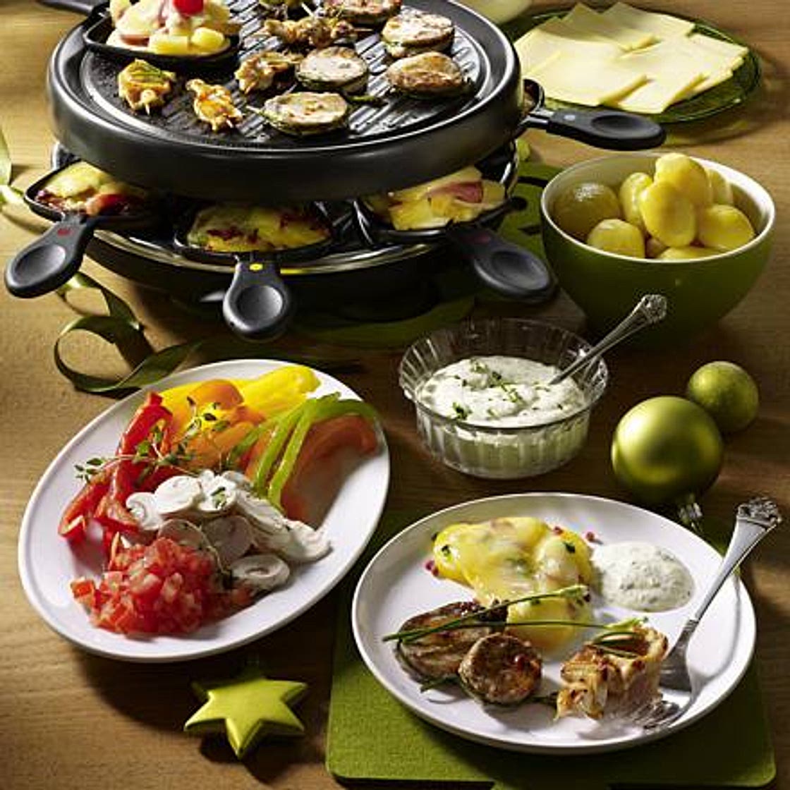 Raclette vegetarienne