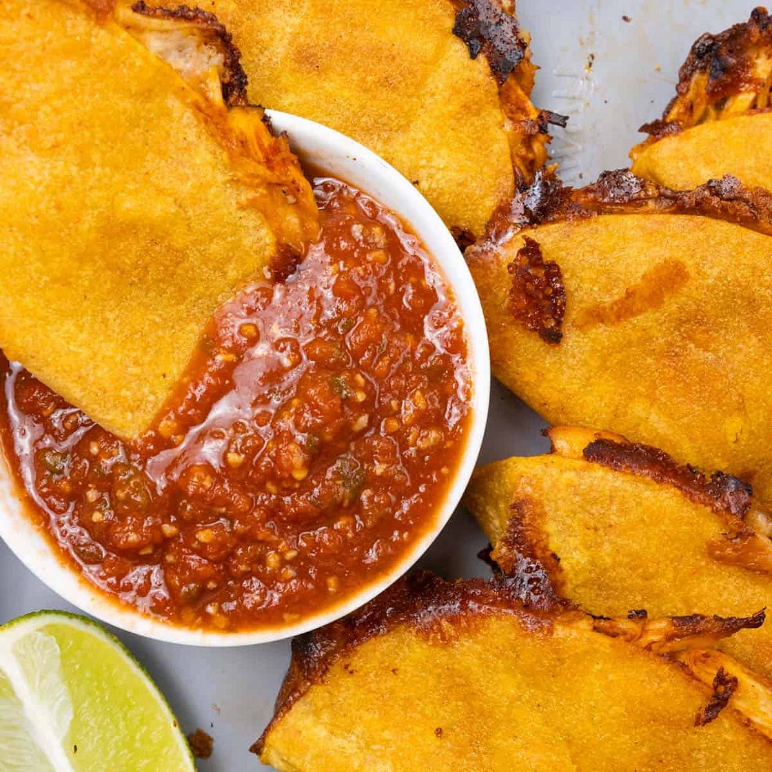 Easy Baked Crispy Chicken Tacos