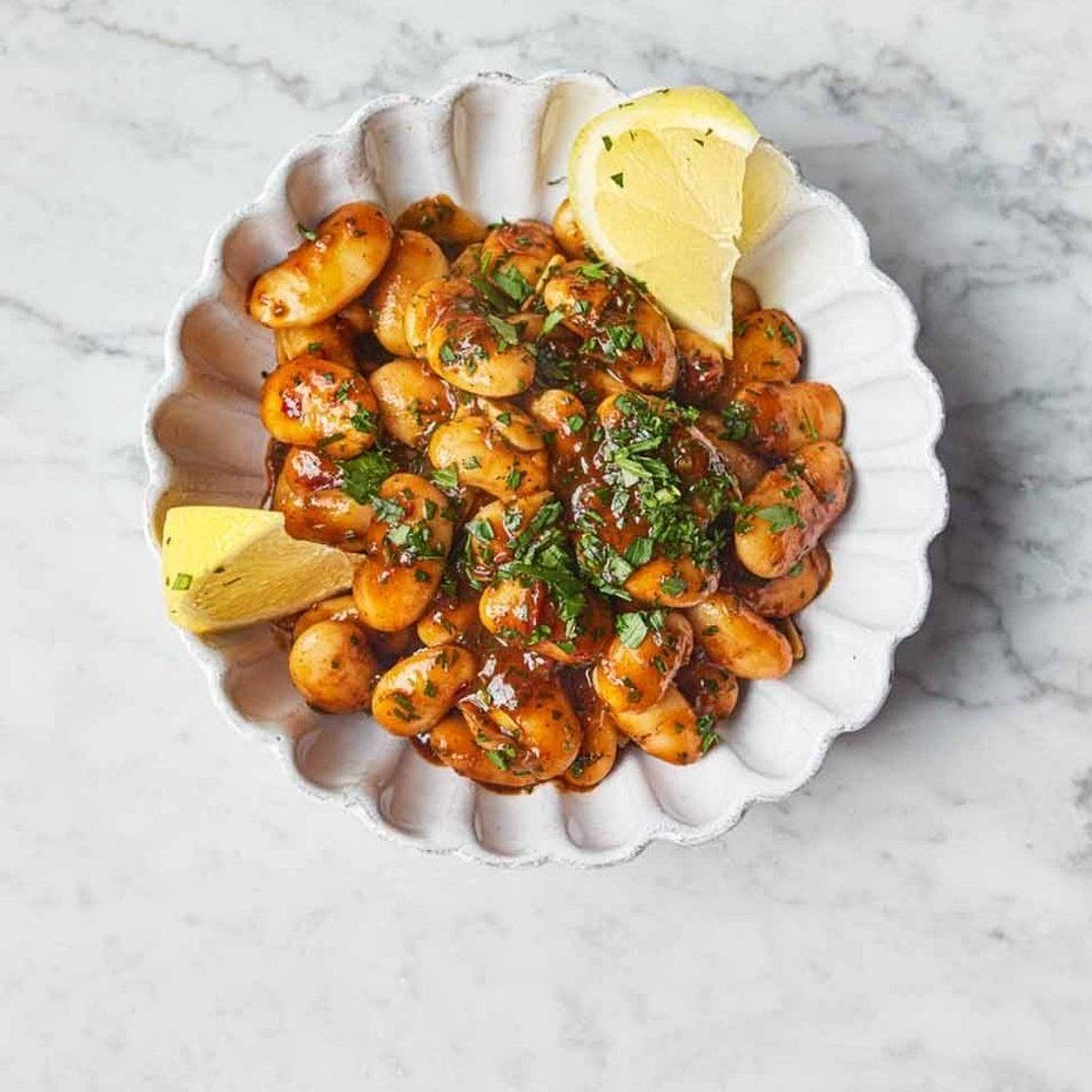 Harissa butter beans