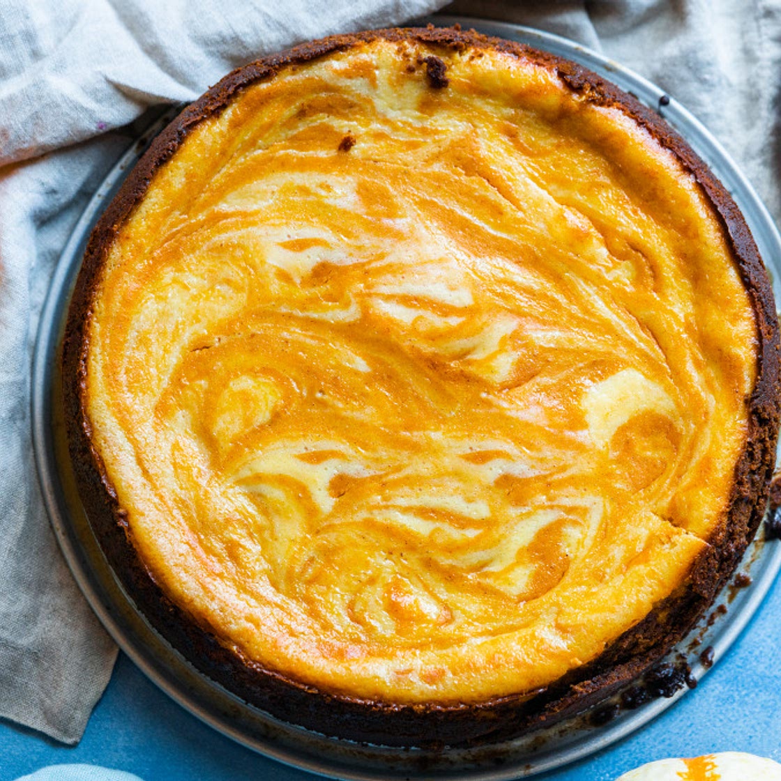 Pumpkin Marble Cheesecake