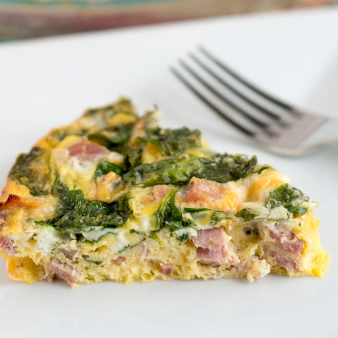 Crustless Ham and Cheese Quiche