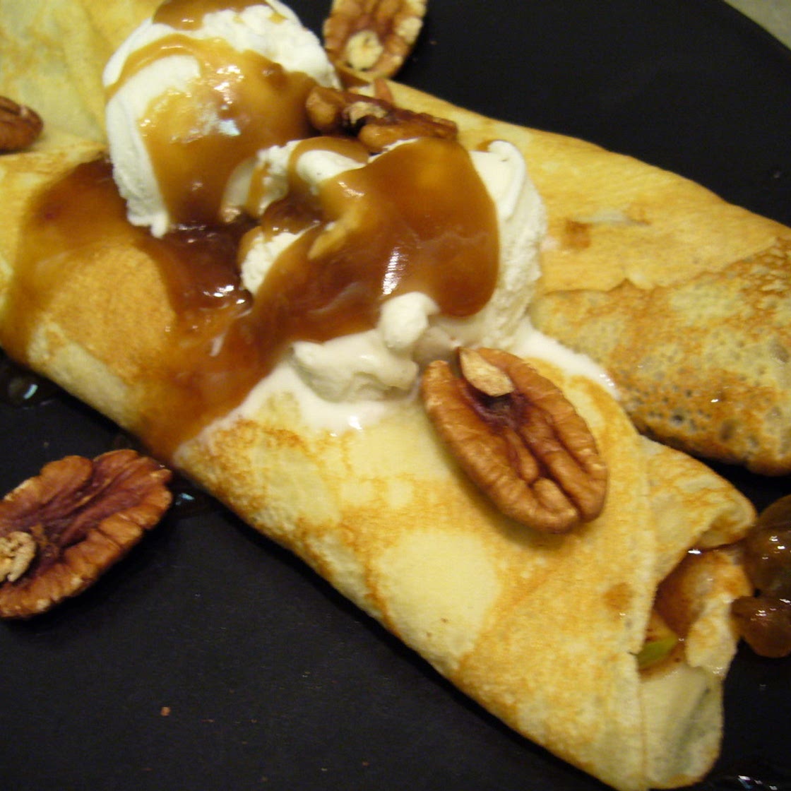 Caramel Apple Crepes