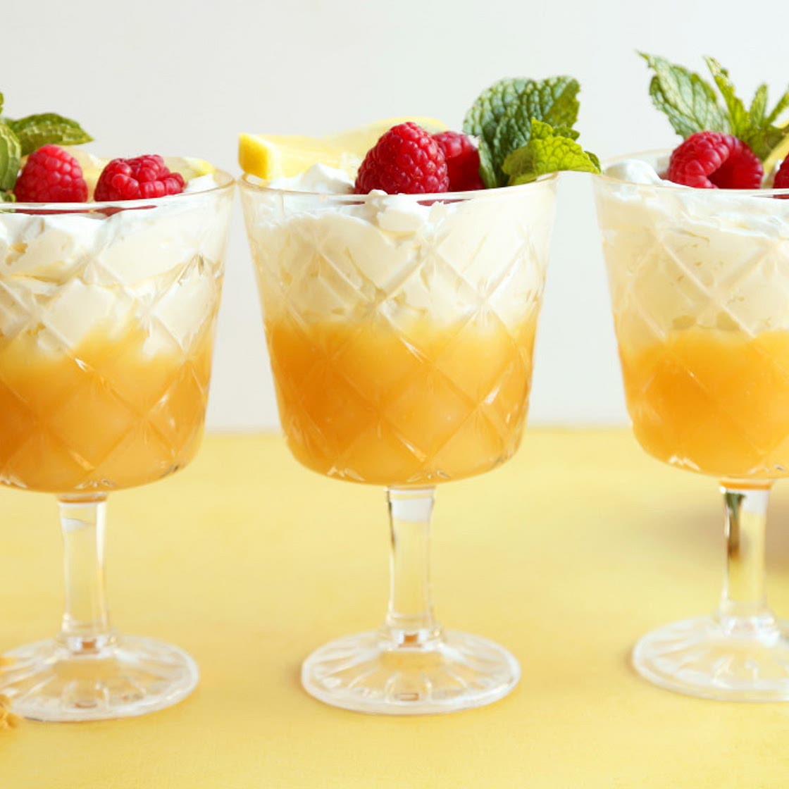 Limoncello, Raspberry & Mascarpone Mousse