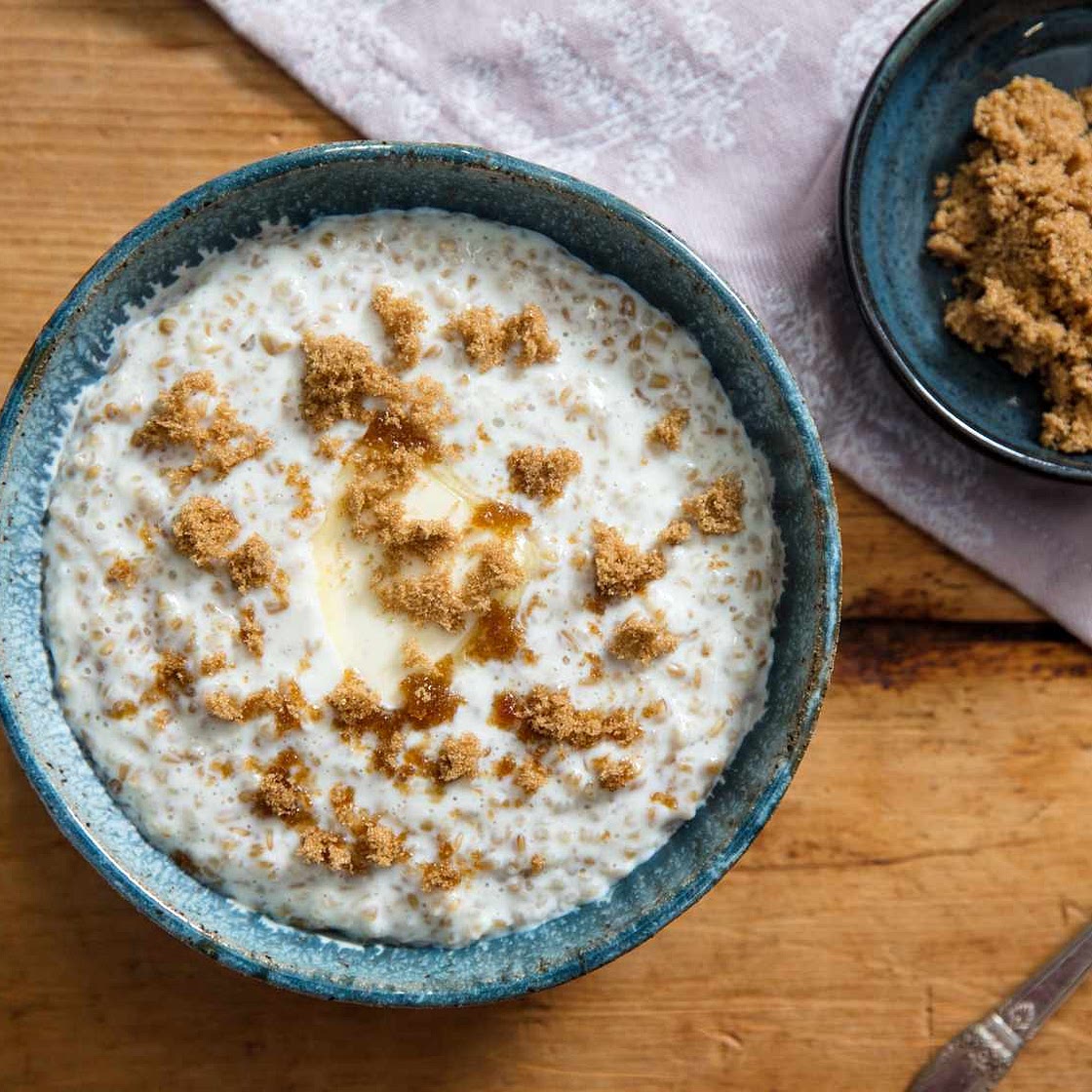 Creamy Irish-Style Oatmeal With Brown Sugar Recipe