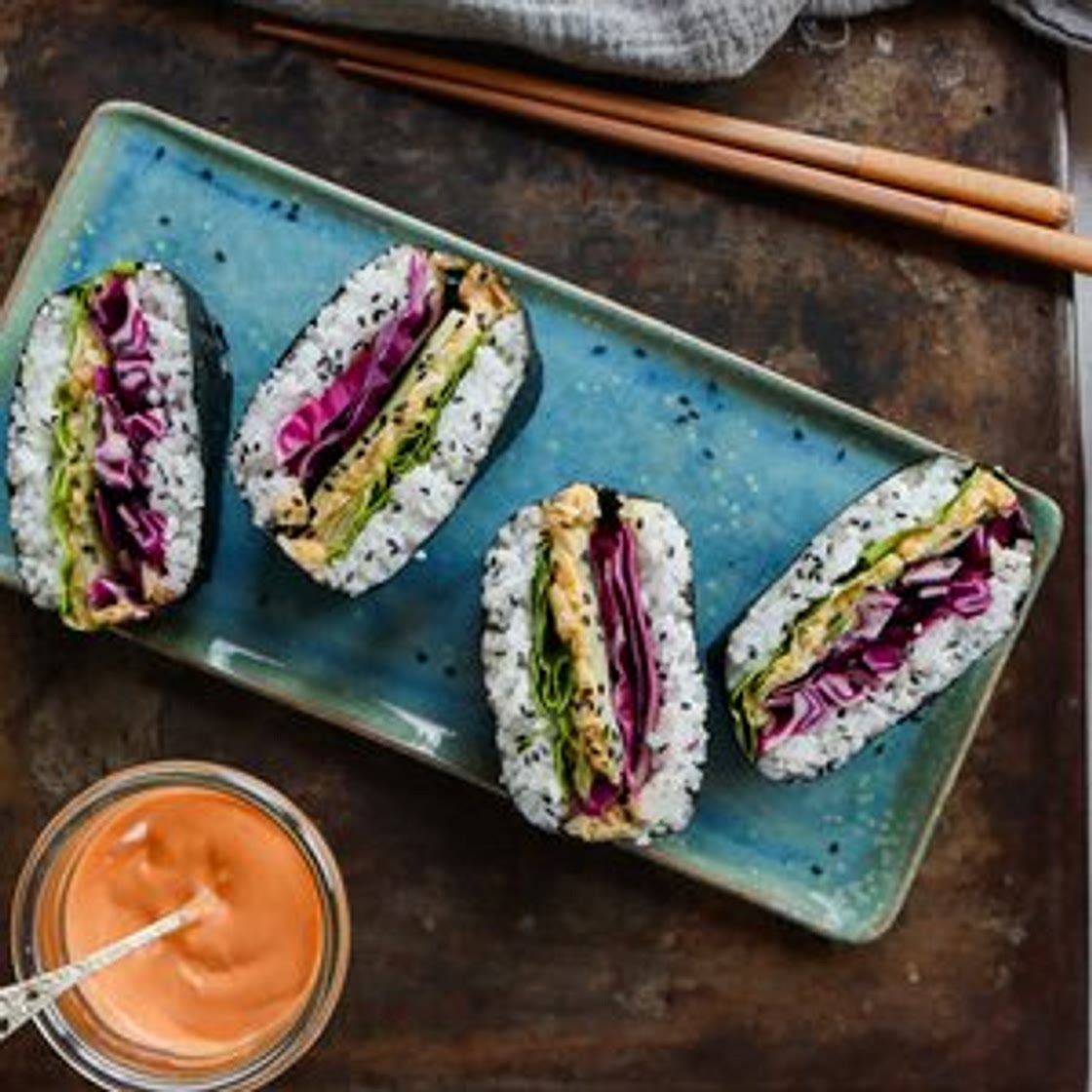 Vegan Onigirazu: Rice Sandwiches