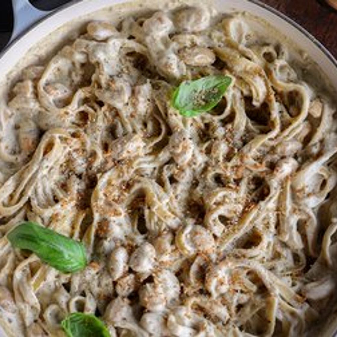 Creamy Alfredo-Style High Protein Pasta