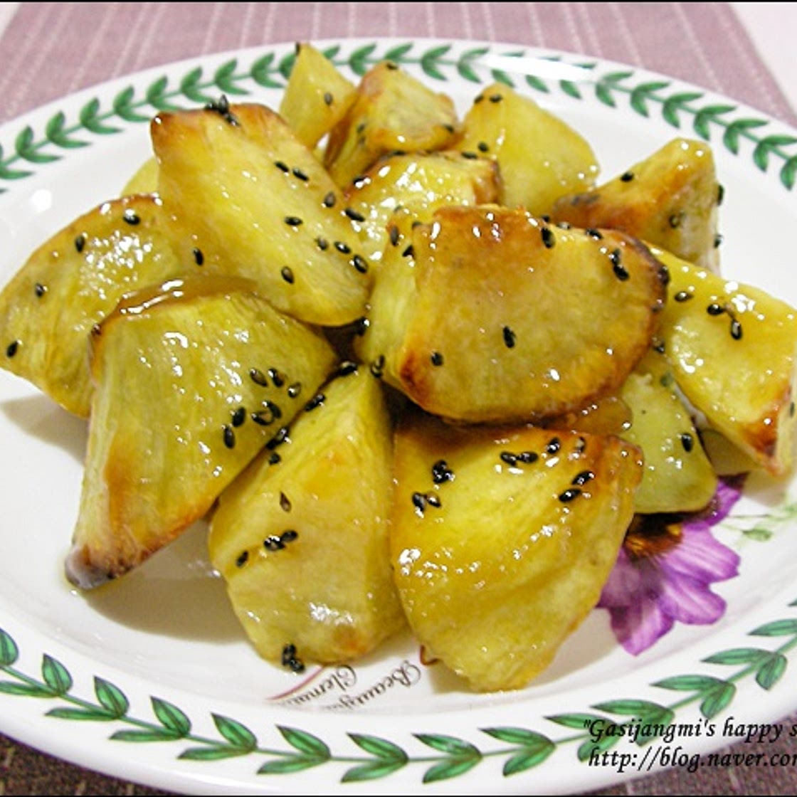 오븐에 구운 고구마빠스