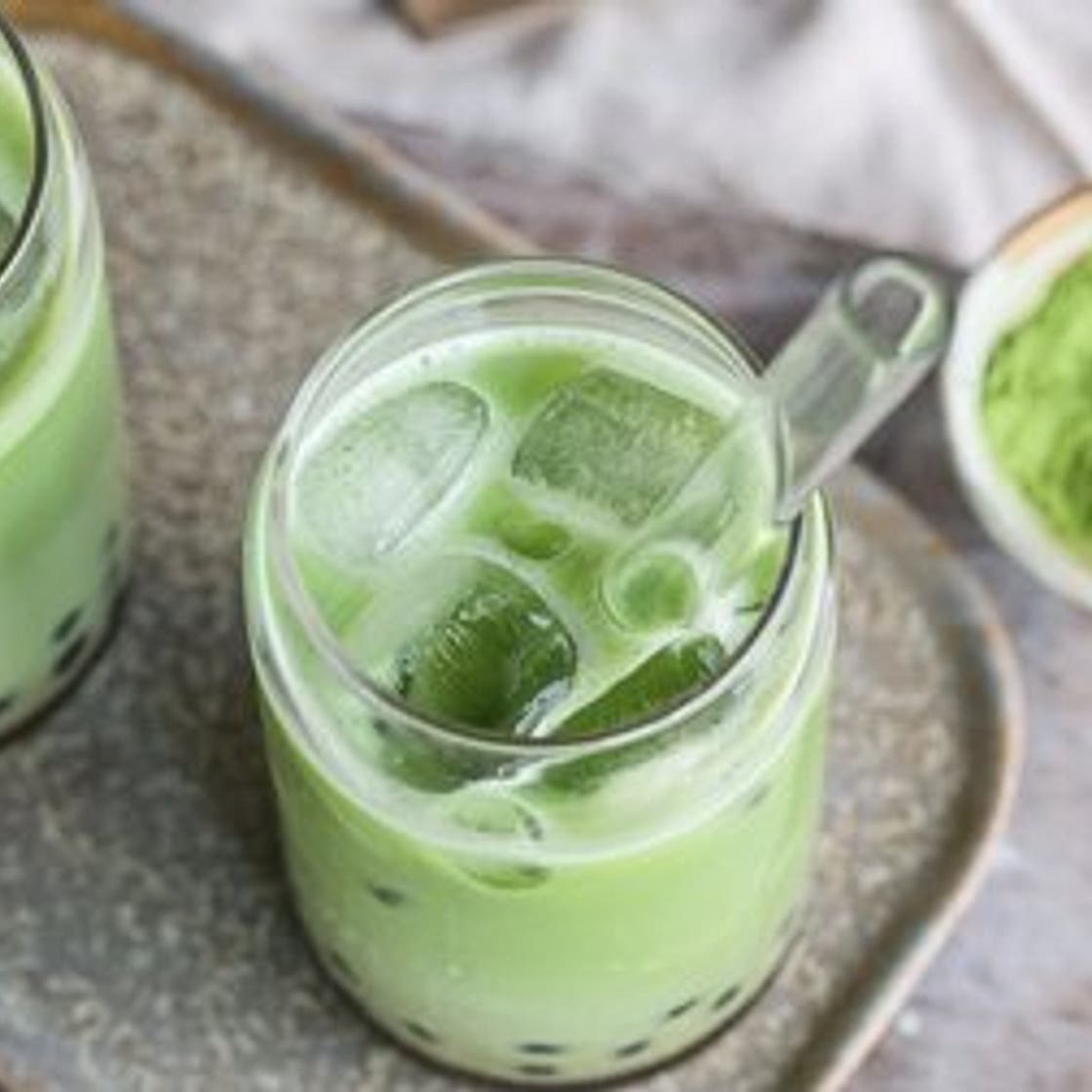 Brown Sugar Matcha Bubble Tea