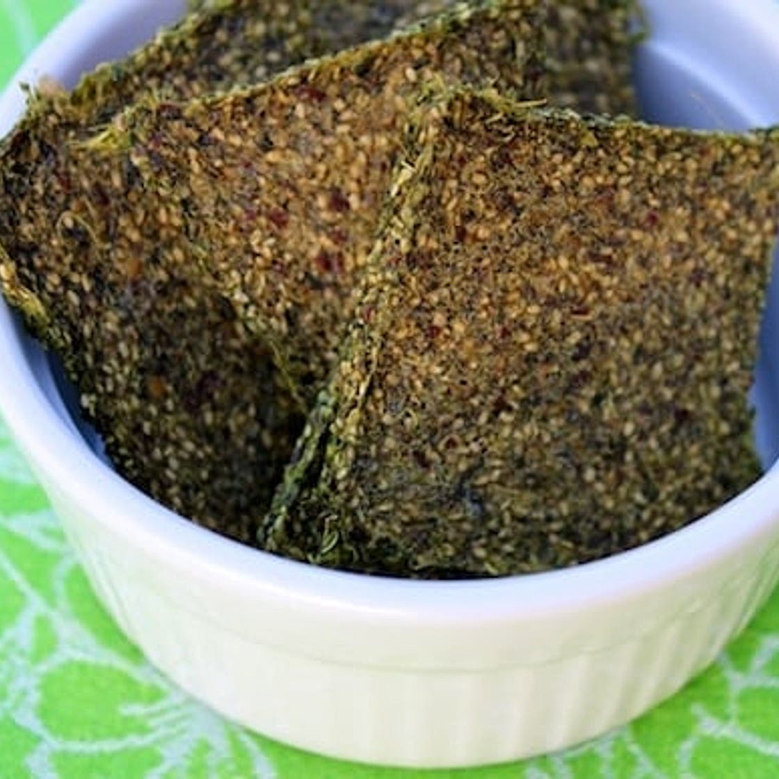 Green Juice Pulp Crackers Recipe