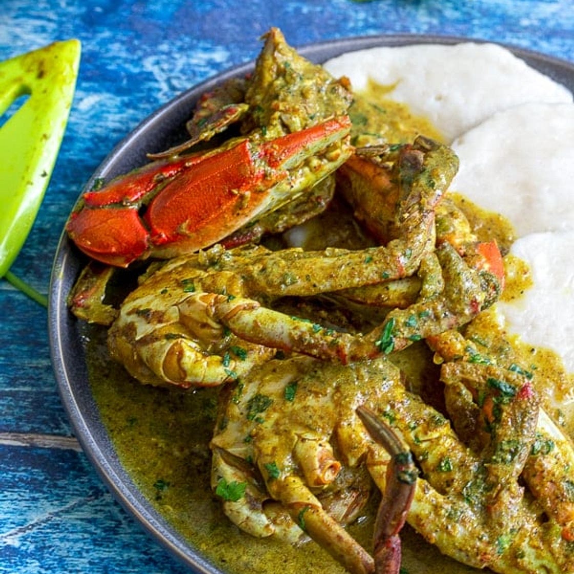 Tobago Curry Crab and Dumplings