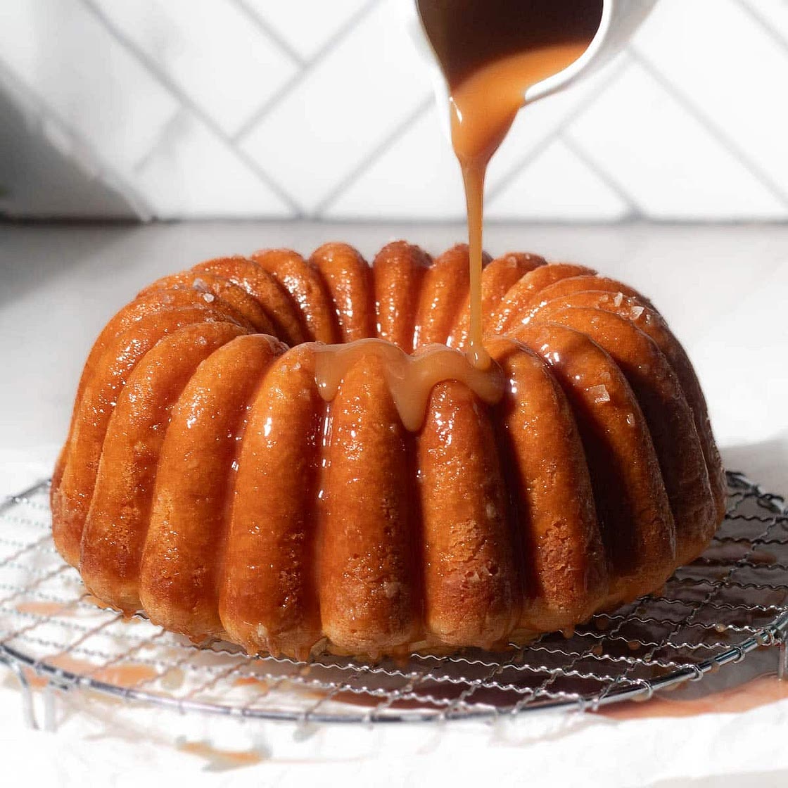 Salted Caramel Kentucky Butter Cake - Bundt Recipe