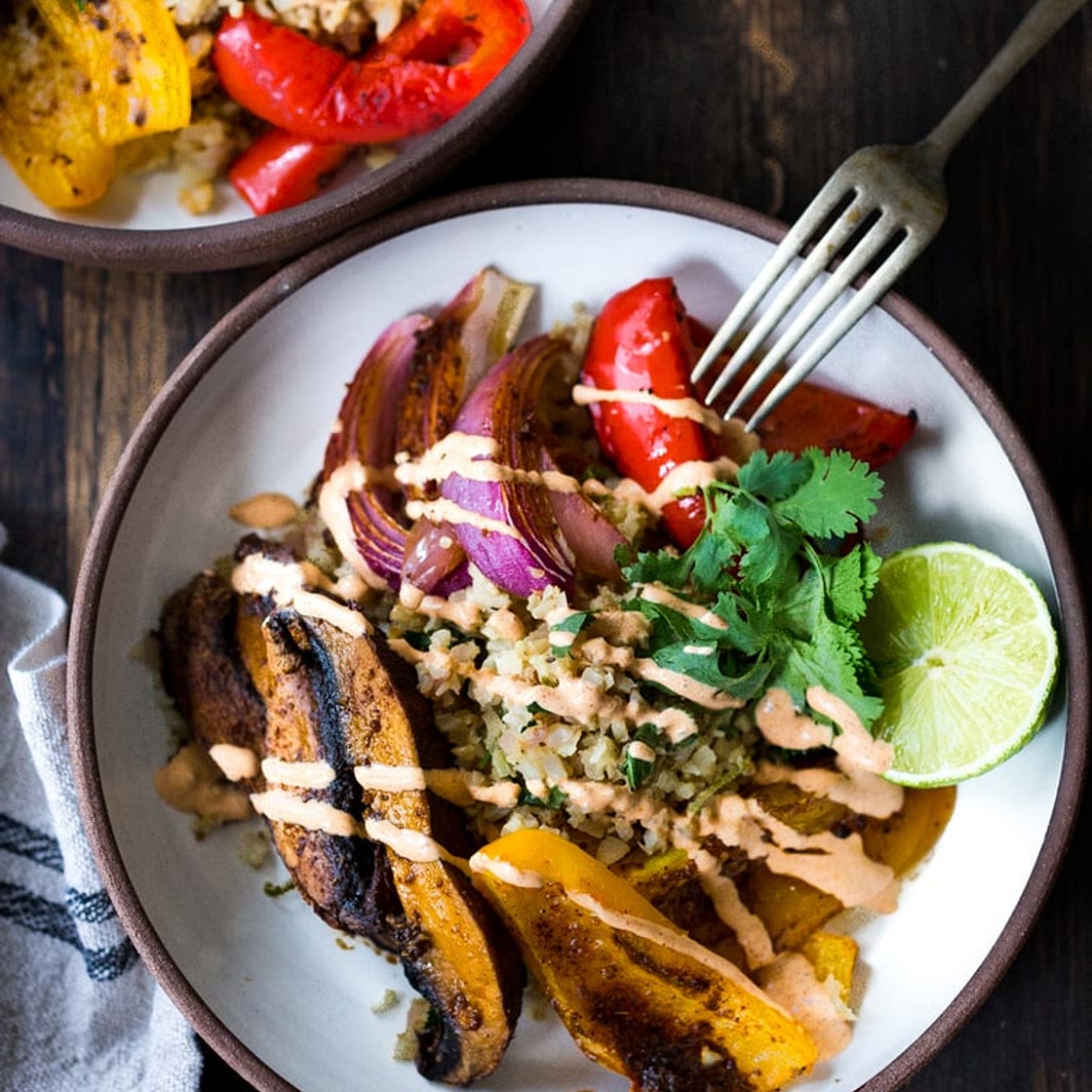 Veggie Fajita Buddha Bowls