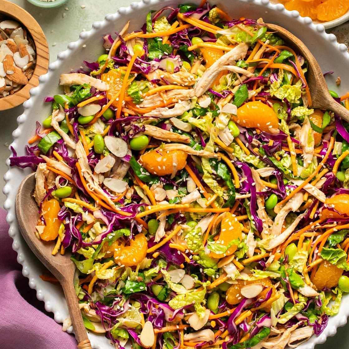 Chopped Chicken Salad with Sesame Dressing