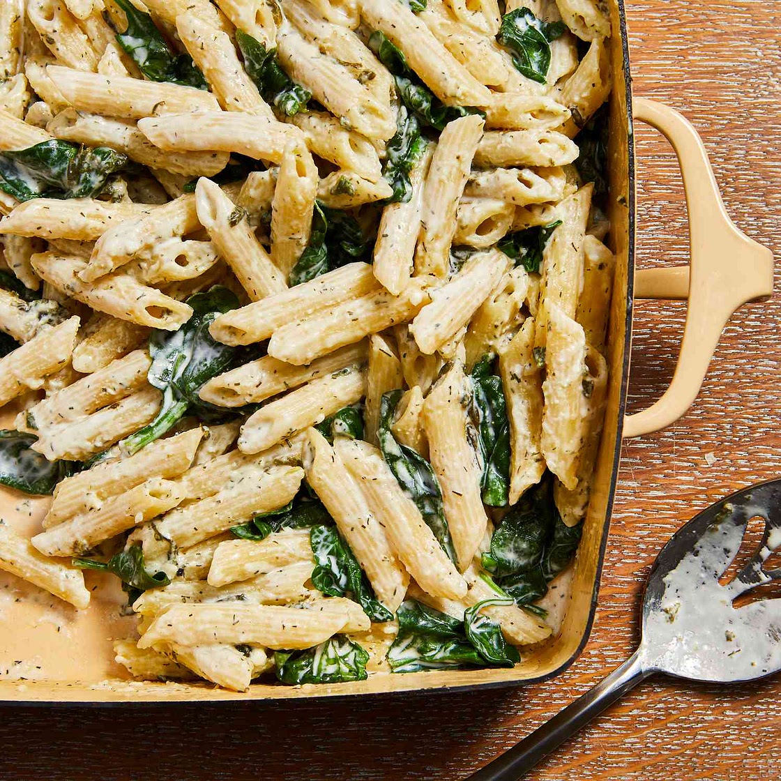 Baked Spinach & Feta Pasta