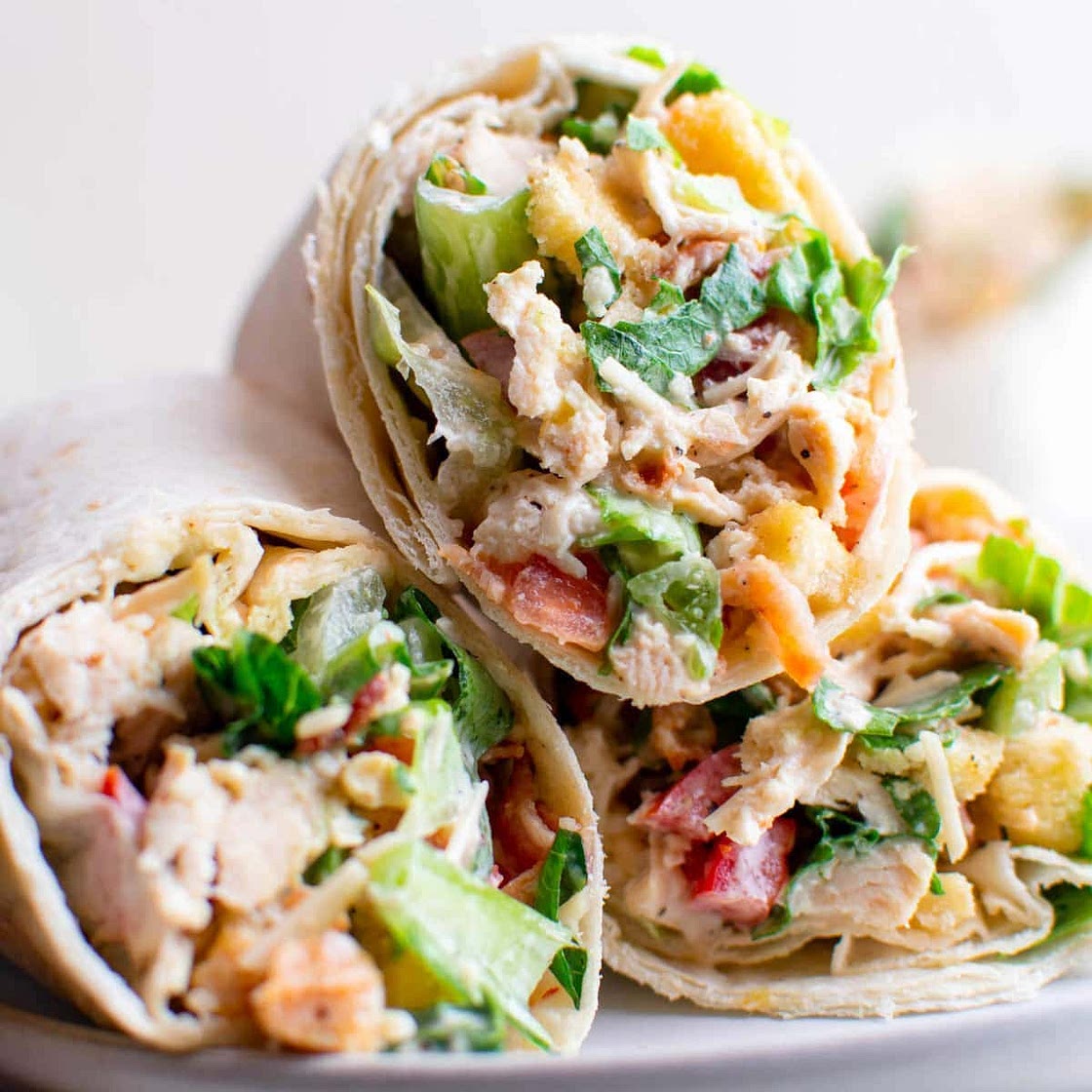 Chicken Caesar Wraps