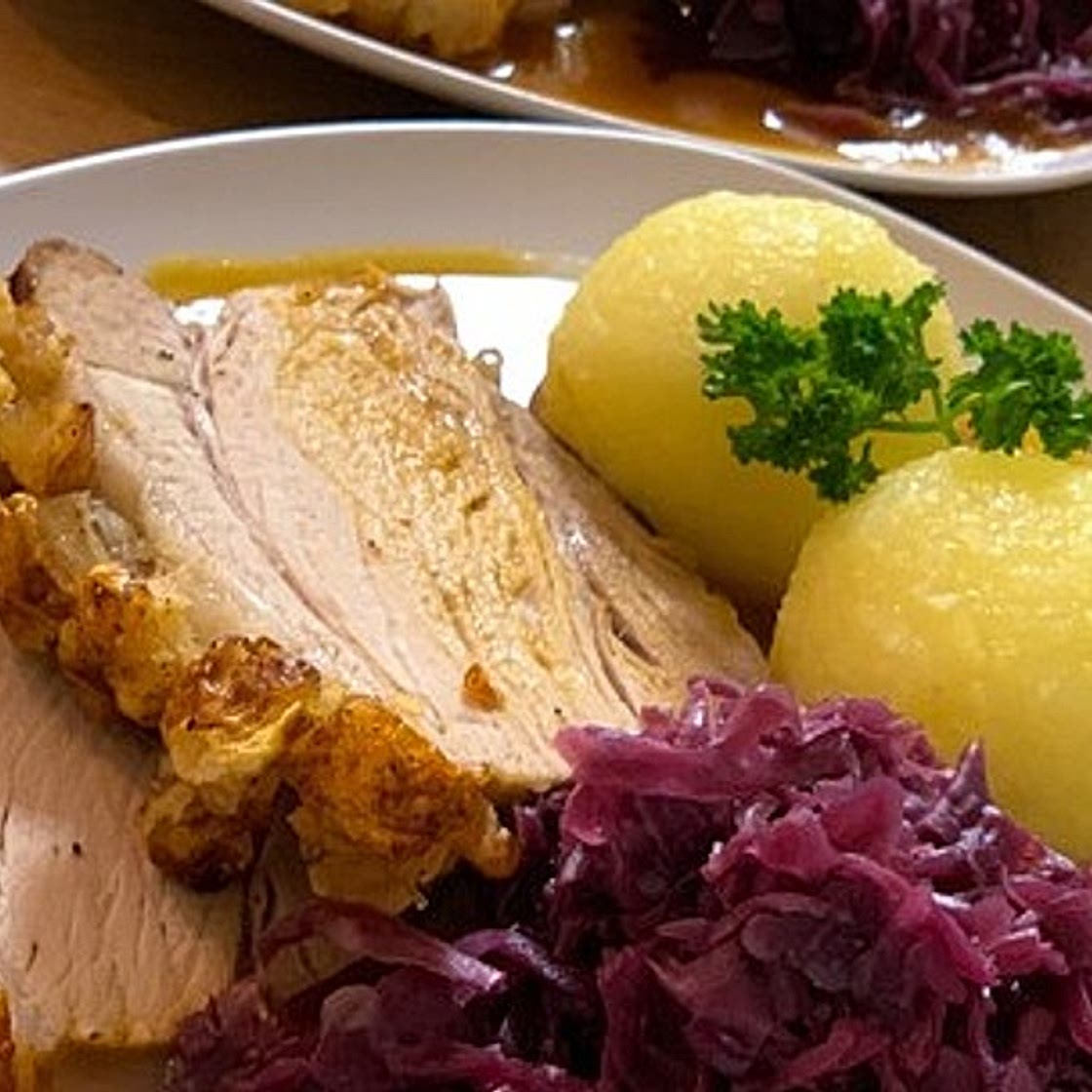 Schweinebraten, resche Kruste, leckere Soße