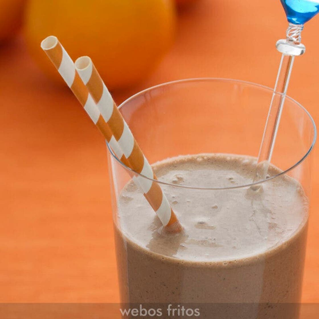 Batido de naranja y chocolate