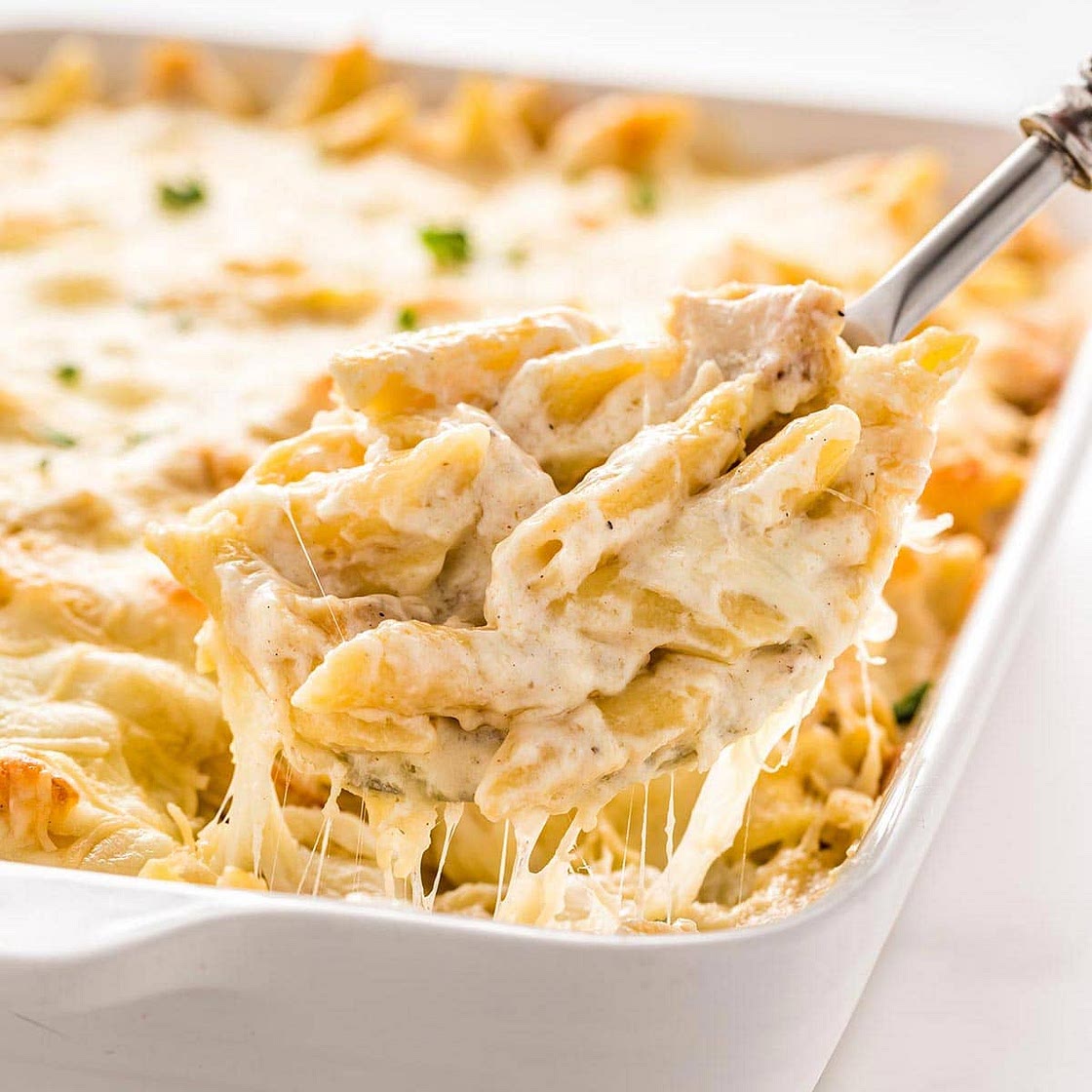 Chicken Alfredo Bake