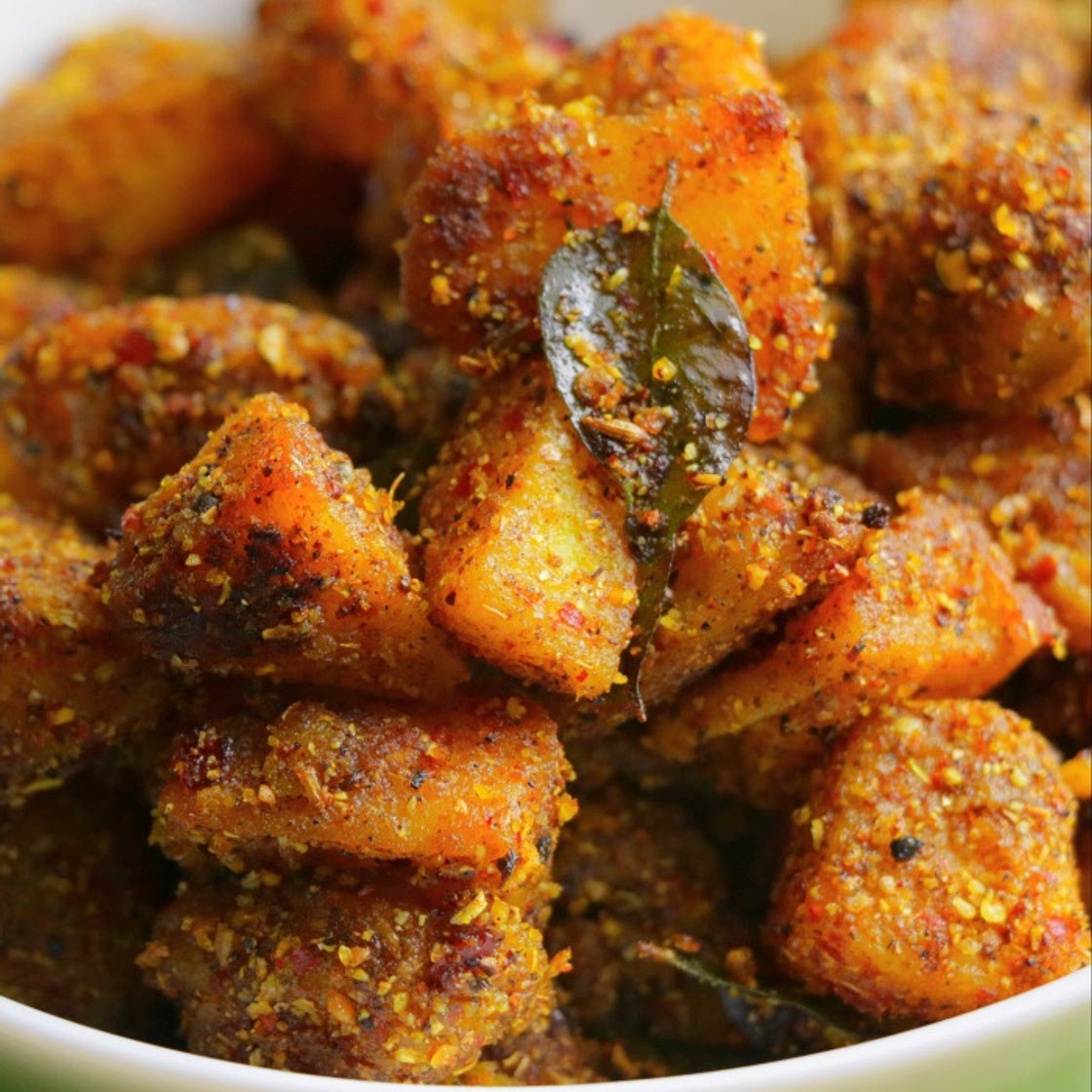 Chettinad Spicy Crispy Potato Fry Recipe | How to make Crispy Potato Fry Recipe | Aloo Fry Recipe