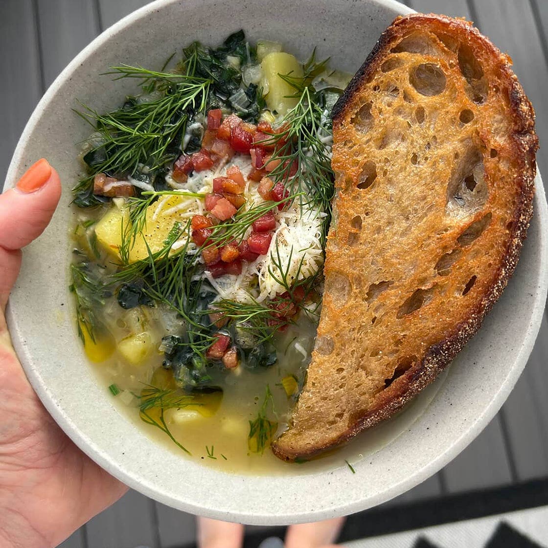 Chunky Potato and Kale Soup