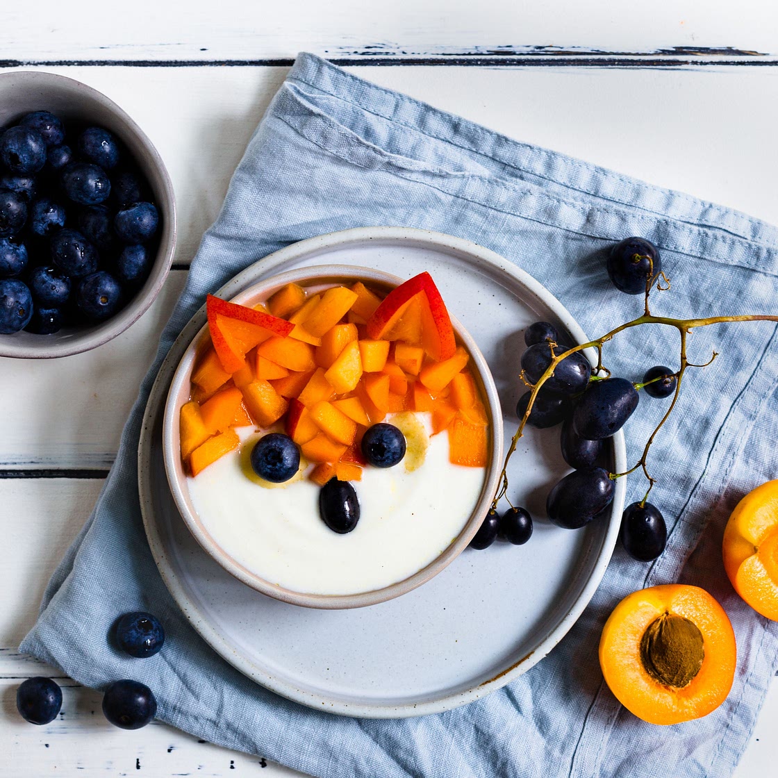 Vanillejoghurt mit Aprikosen