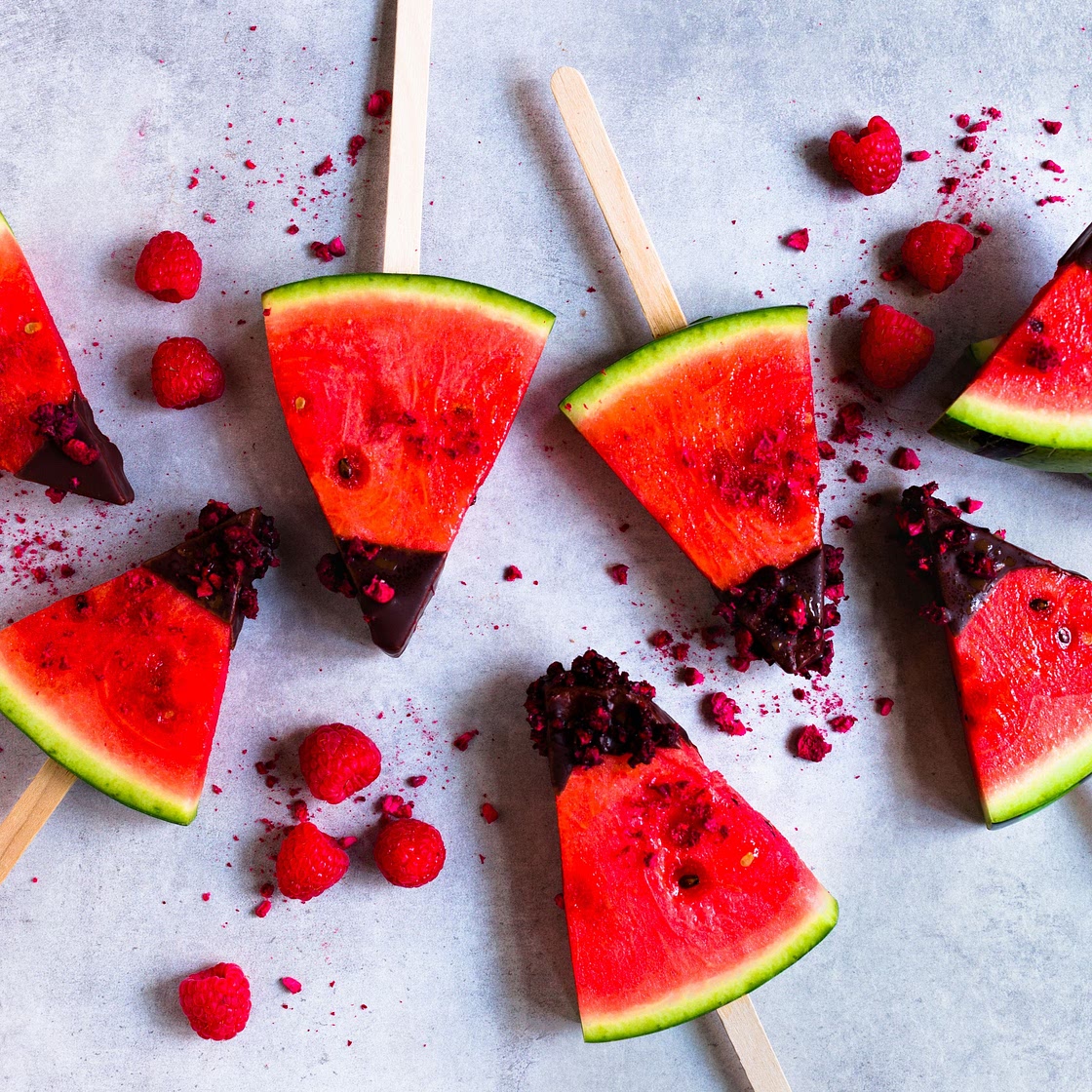 Wassermelone am Stiel