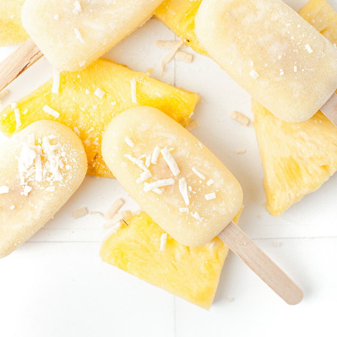 Piña Colada Popsicles