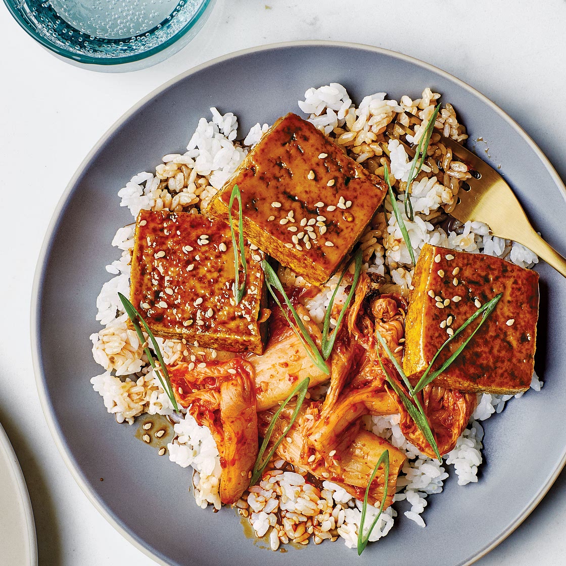 Crispy Tofu with Maple-Soy Glaze