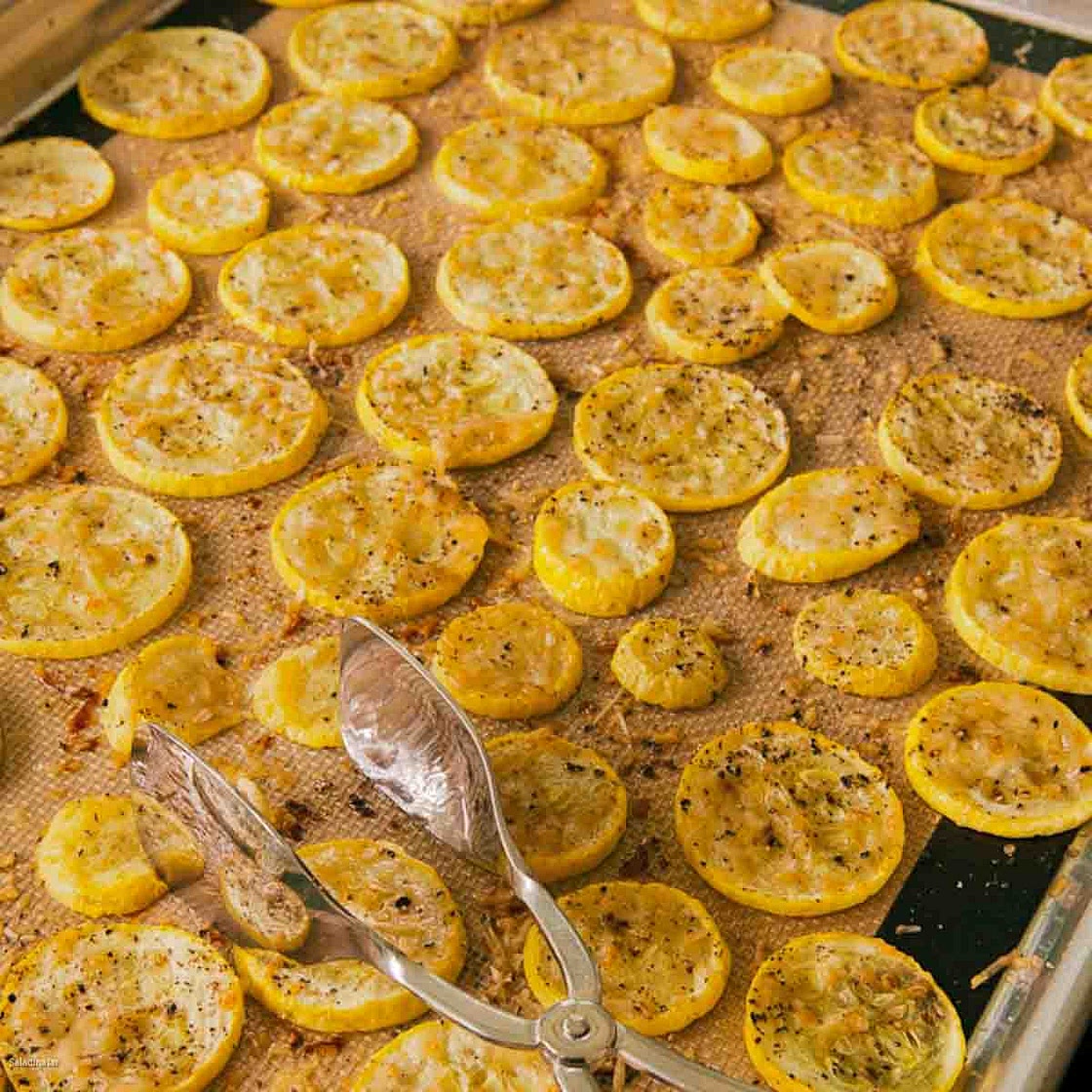 Crispy Parmesan Yellow Squash (Baked or Air-Fried