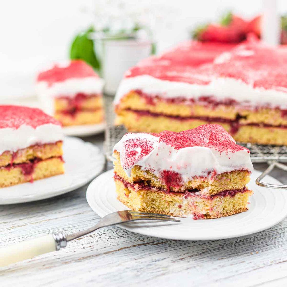 Strawberry Sugar Free Cake Recipe
