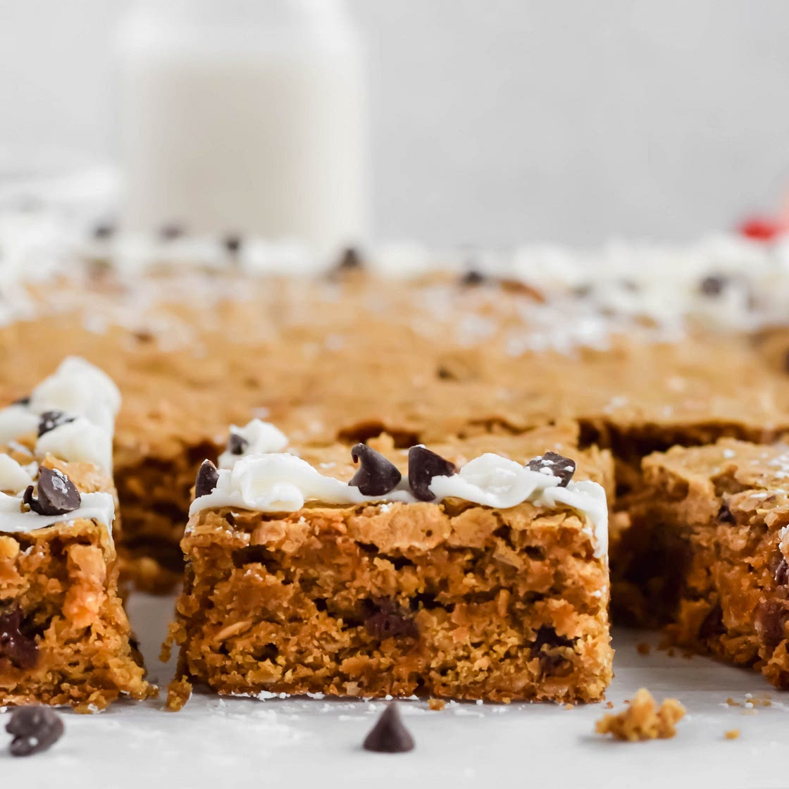 Oatmeal Chocolate Chip Blondies Recipe
